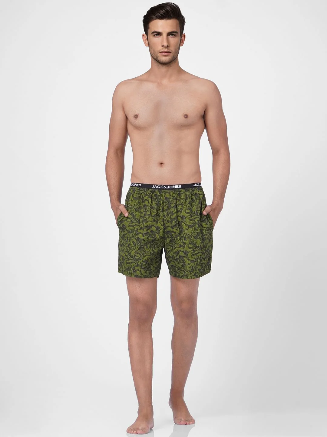 Green Printed Boxers