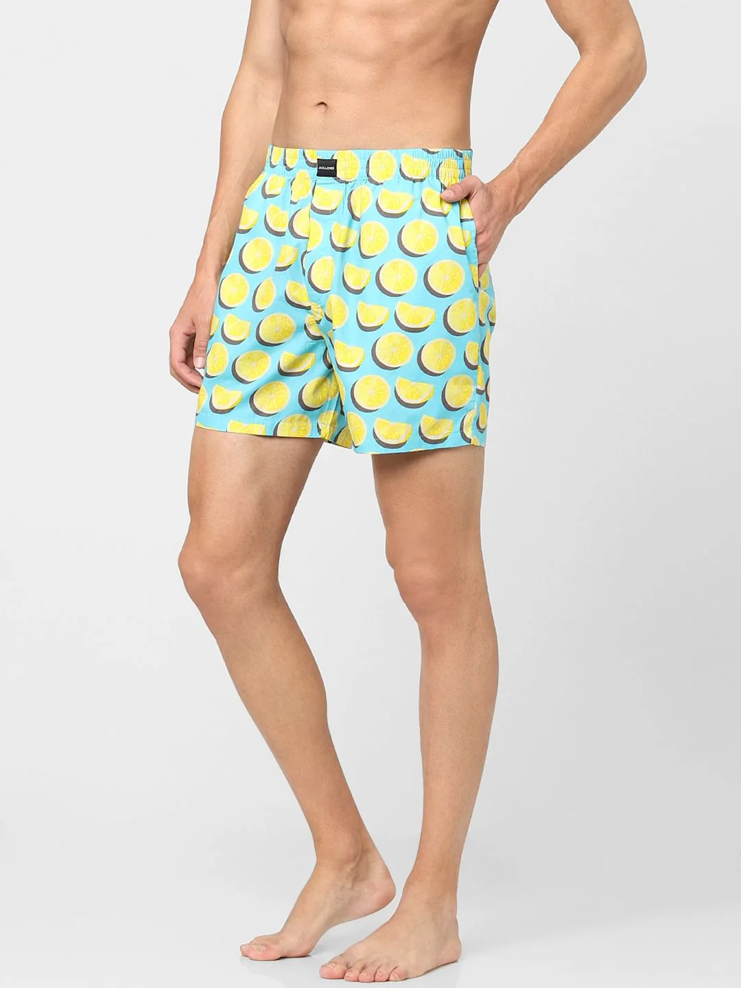 Blue Lemon Graphic Printed Boxers - Image 2
