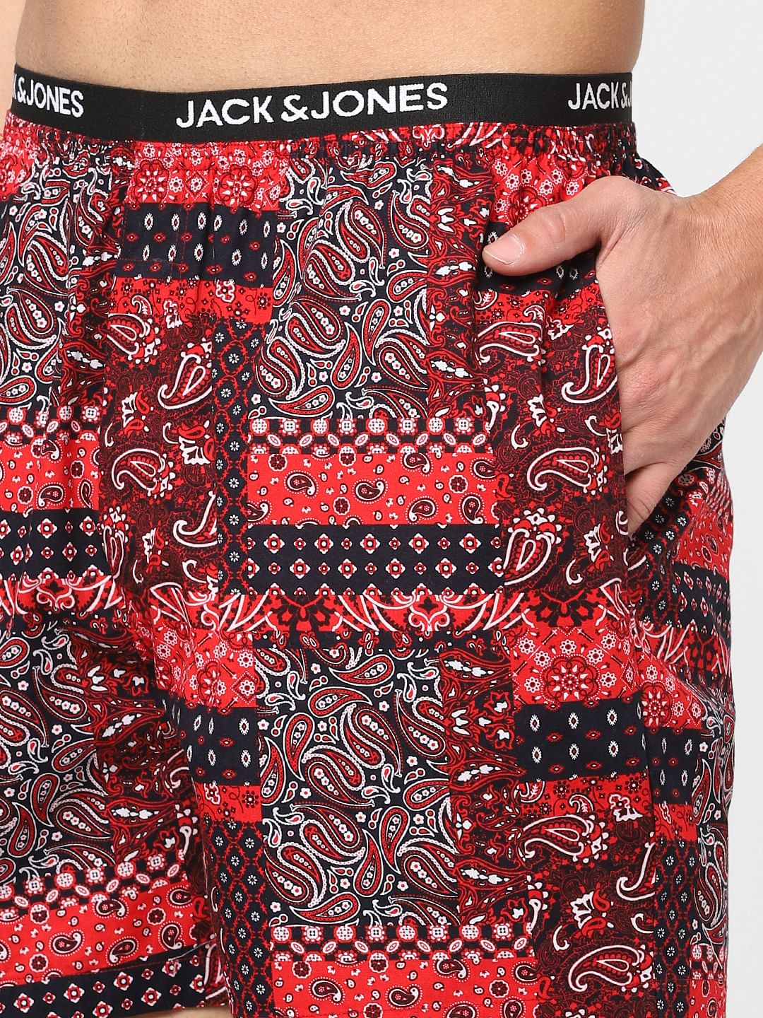 Red Paisley Print Boxers - Image 4
