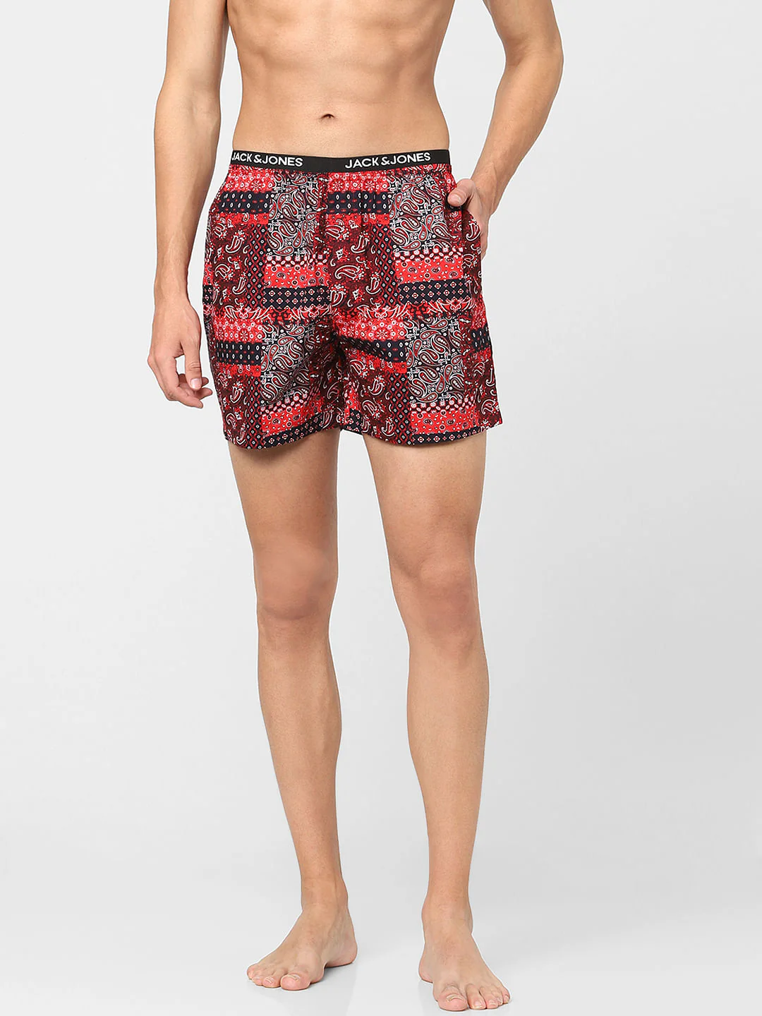Red Paisley Print Boxers - Image 2