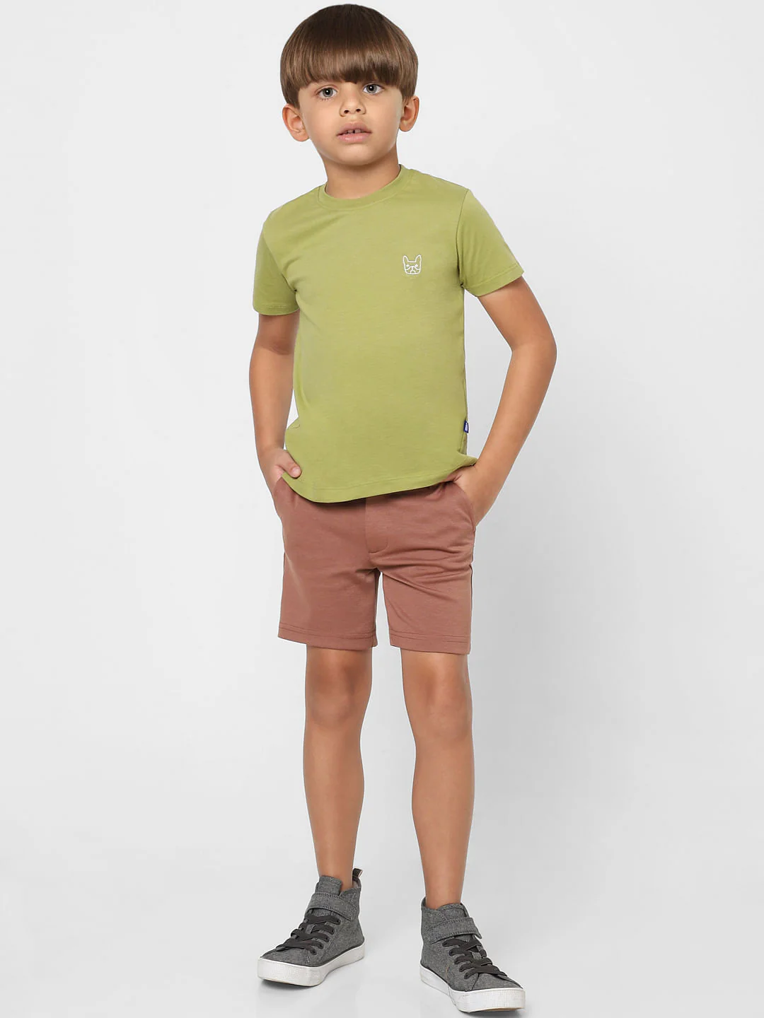 BOYS Brown Low Rise Shorts - Image 5
