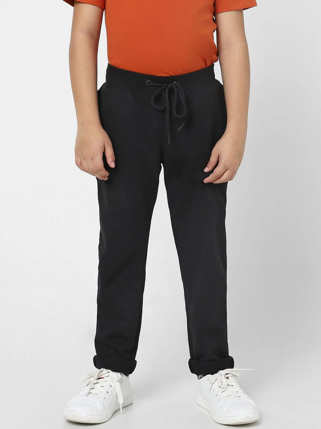 Boys Black Sweatpants - Image 2