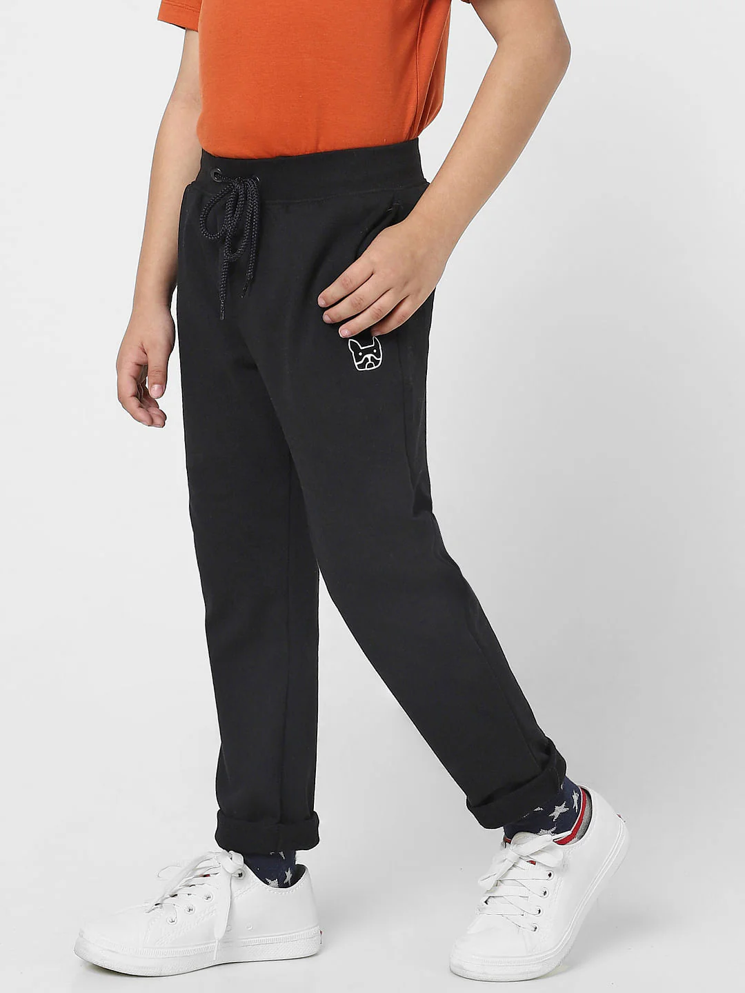Boys Black Sweatpants - Image 3