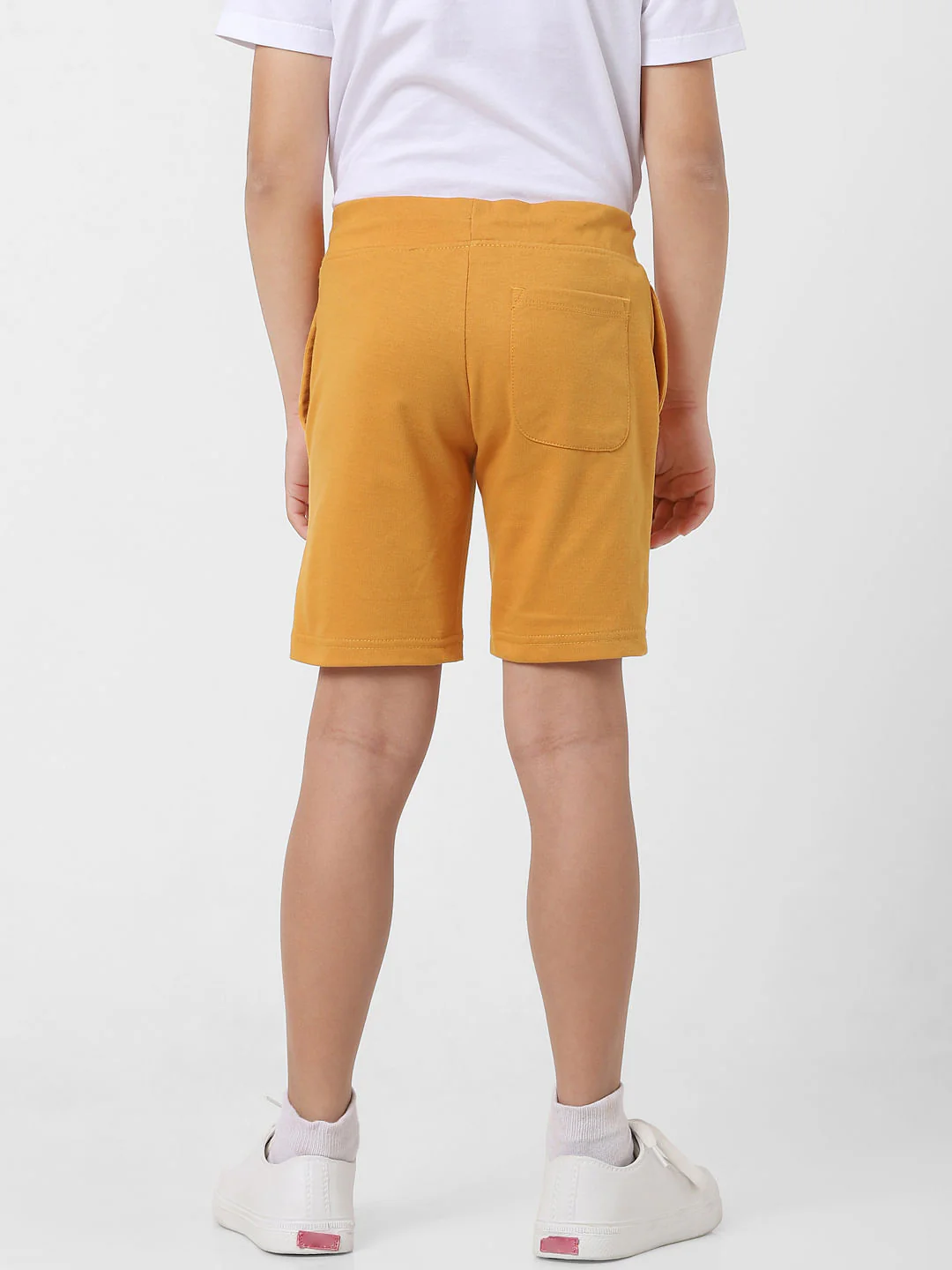 Boys Orange Sweatshorts - Image 4