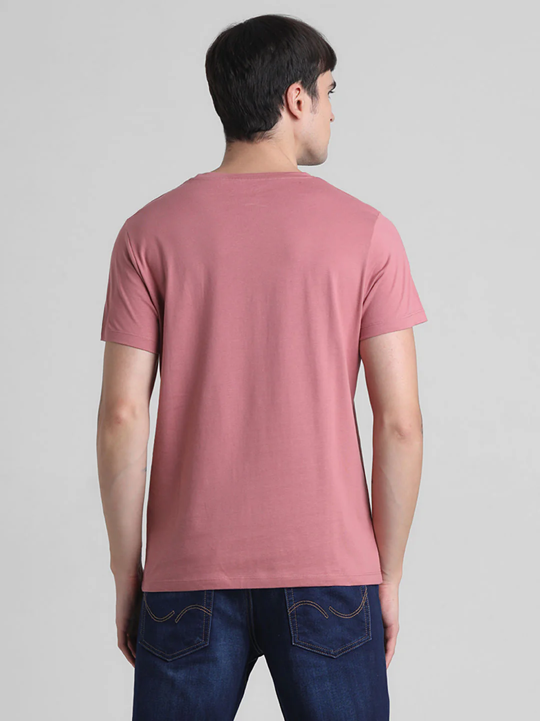 Pink Graphic Print Crew Neck T-shirt - Image 4