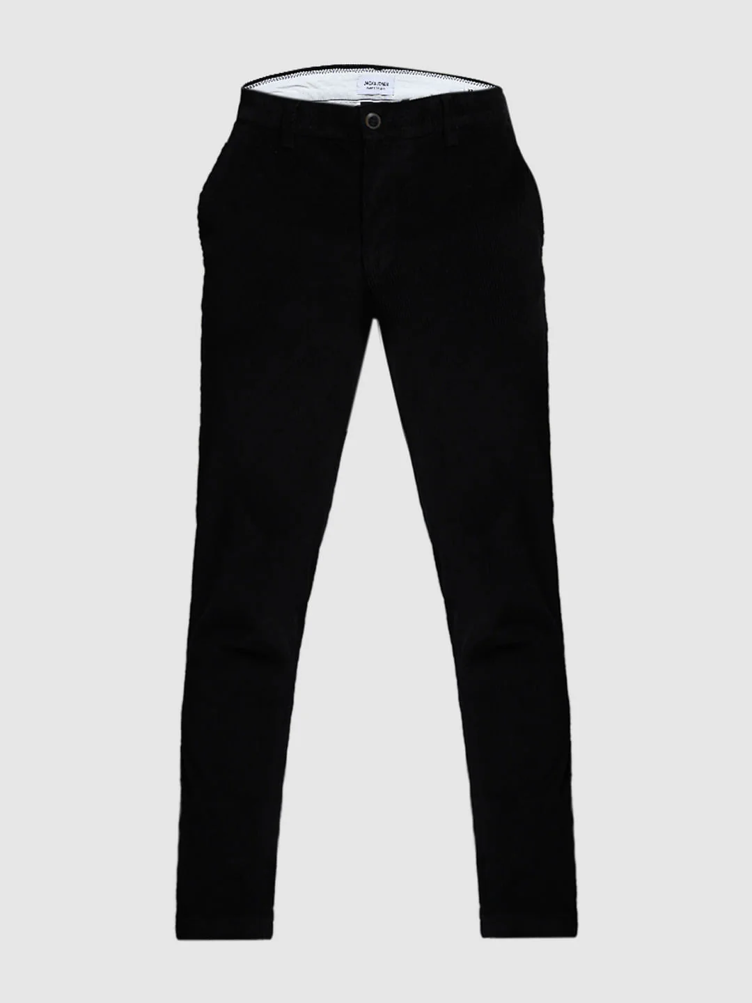 BLACK LOW RISE CORDUROY CHINOS - Image 7