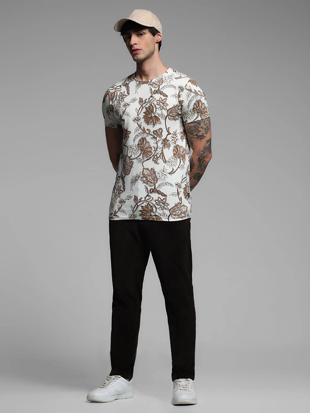 DARK BROWN CORDUROY CHINOS - Image 6