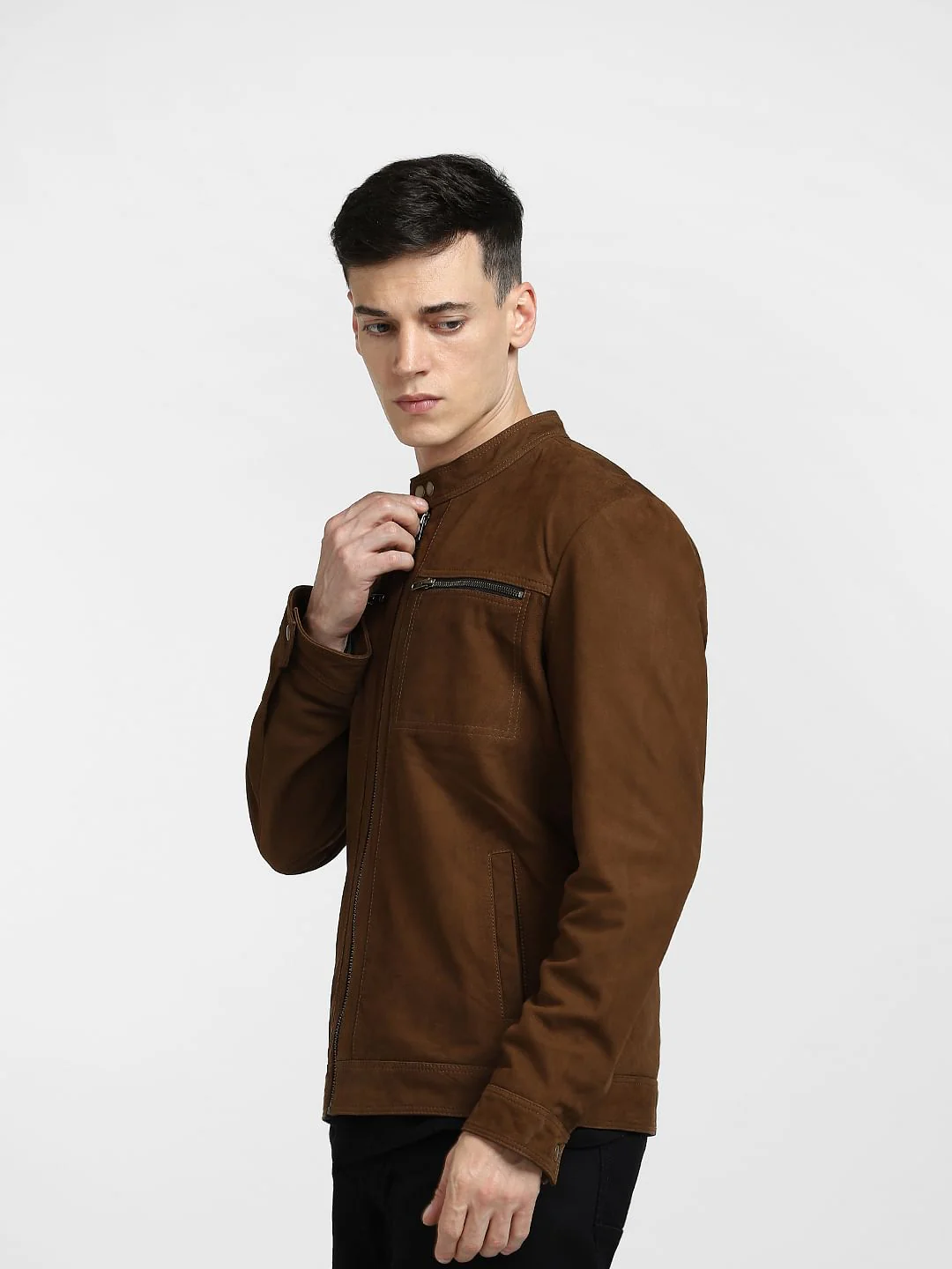 Light Brown Leather Jacket - Image 3