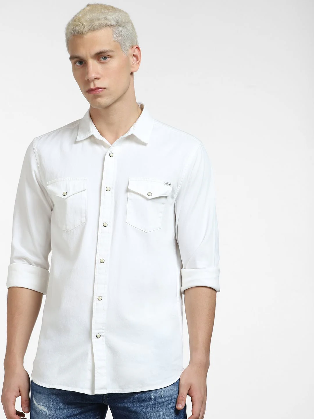 Off-White Denim Full Sleeves Shirt - Image 2
