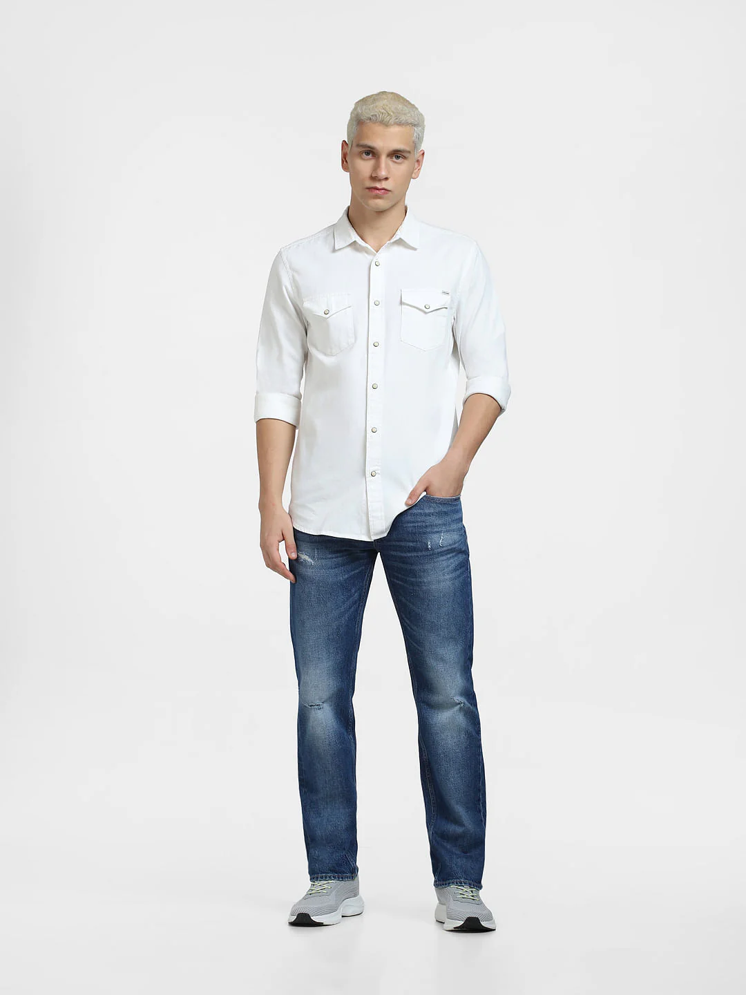 Off-White Denim Full Sleeves Shirt - Image 6