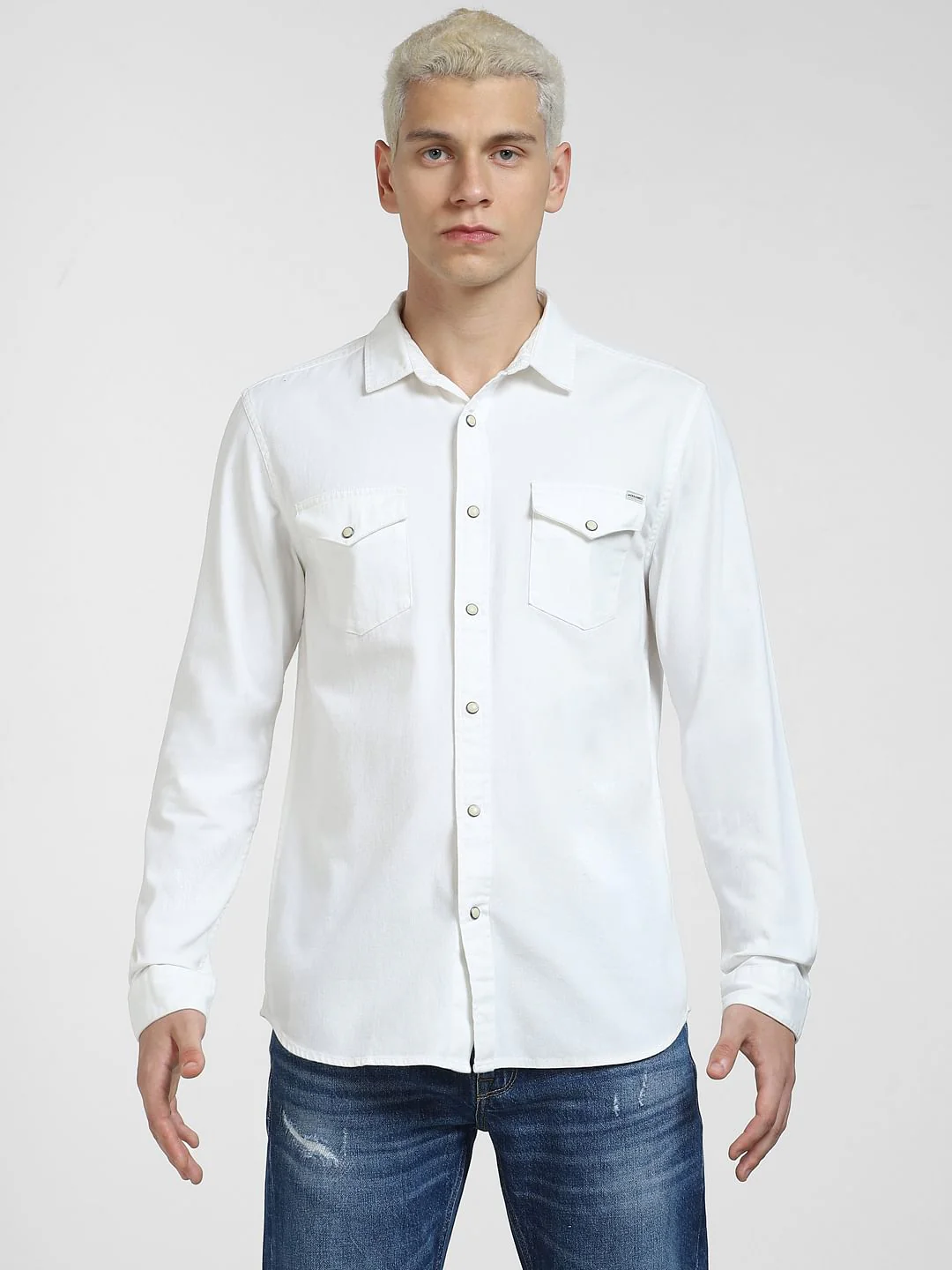 Off-White Denim Full Sleeves Shirt - Image 7