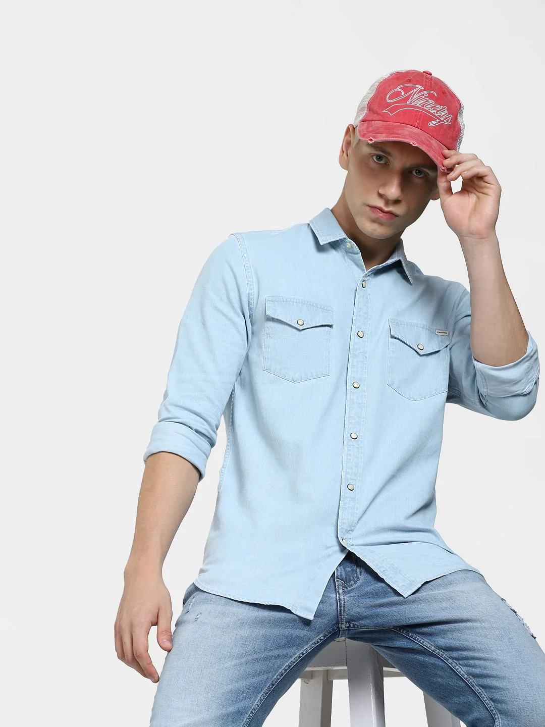 Blue Denim Full Sleeves Shirt