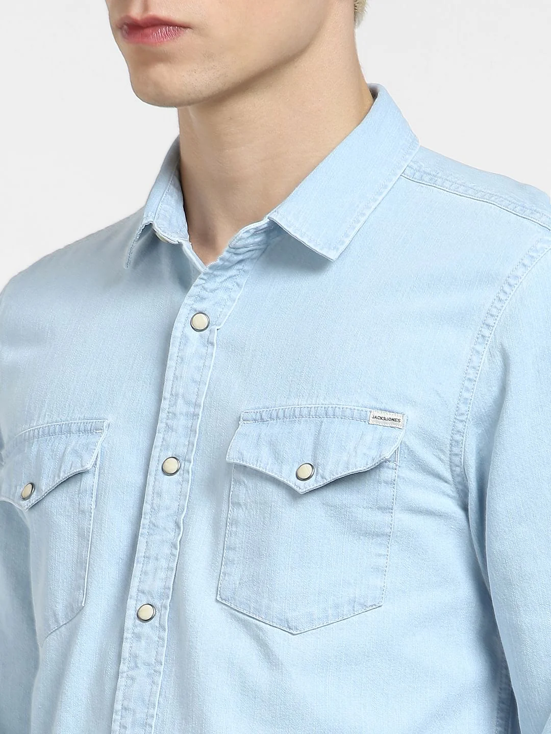 Blue Denim Full Sleeves Shirt - Image 5