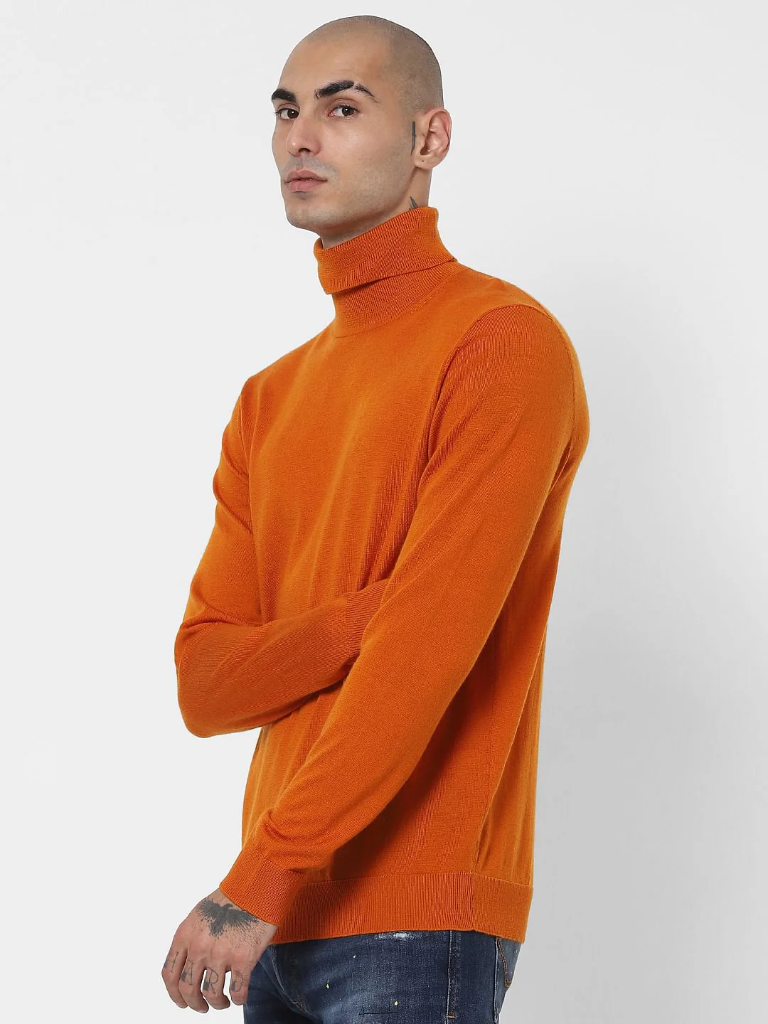 Orange Turtleneck Pullover - Image 3