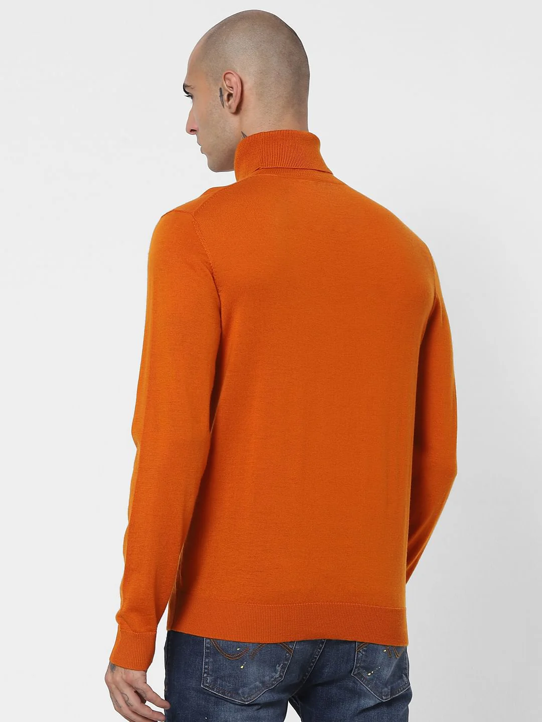 Orange Turtleneck Pullover - Image 4