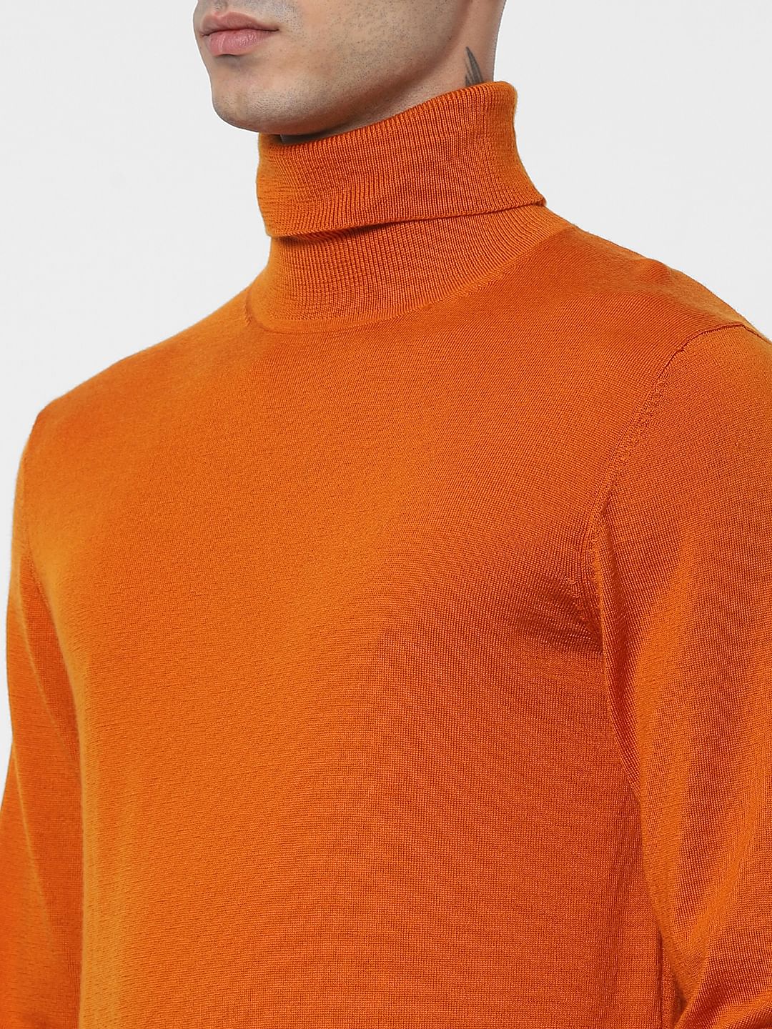 Orange Turtleneck Pullover - Image 6