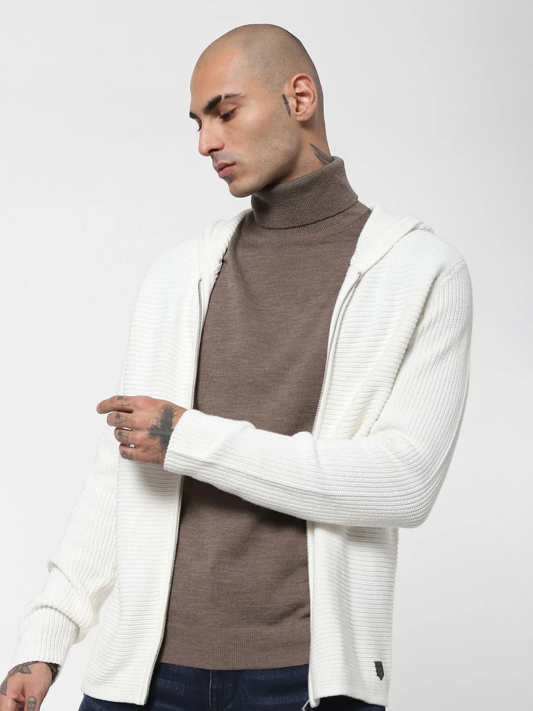 Grey Turtleneck Pullover