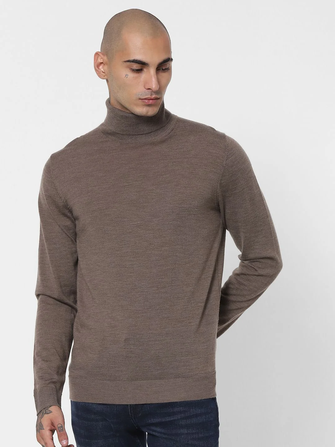 Grey Turtleneck Pullover - Image 2