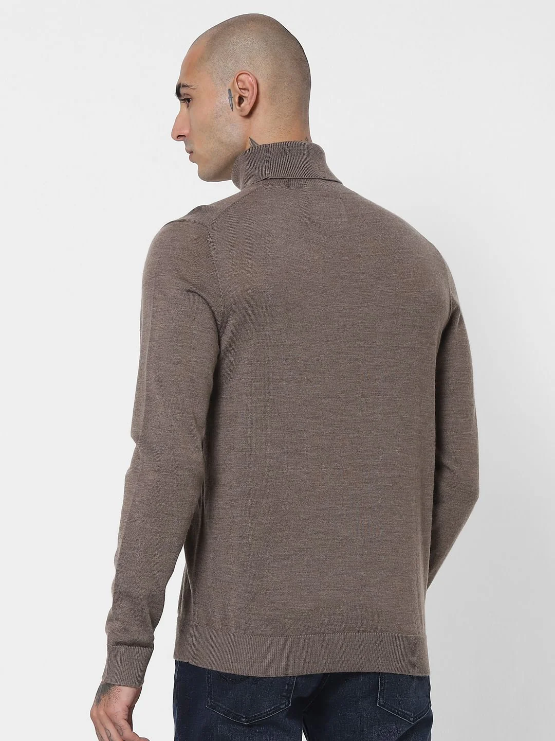 Grey Turtleneck Pullover - Image 4