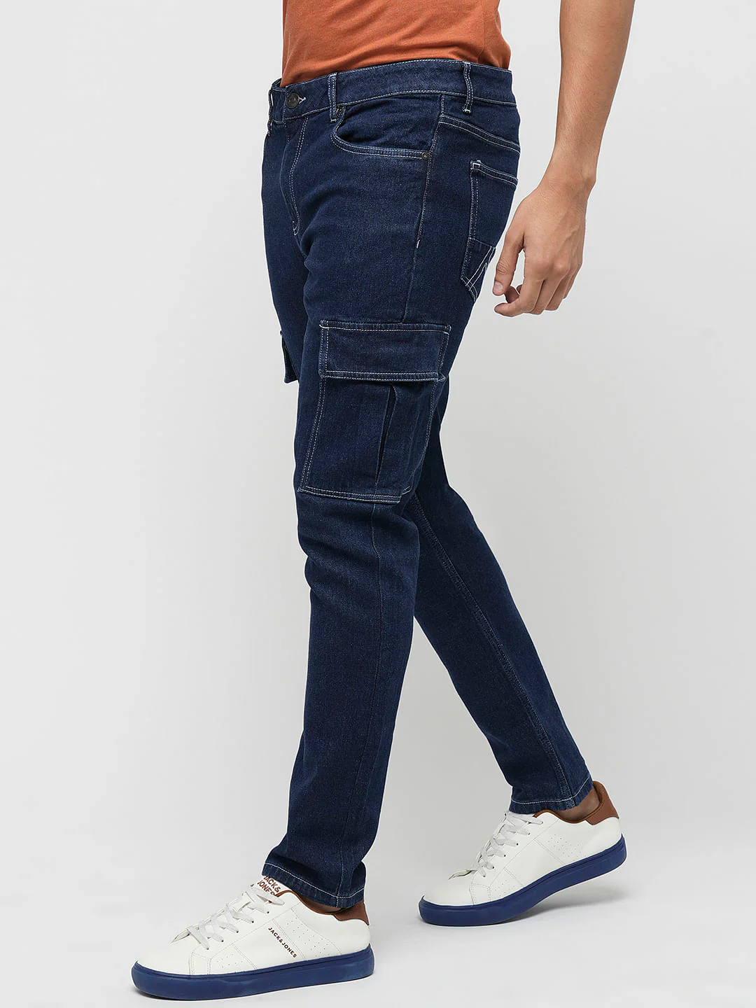 PRODUKT by JACK&JONES Dark Blue Pocket Detail Slim Jeans - Image 3