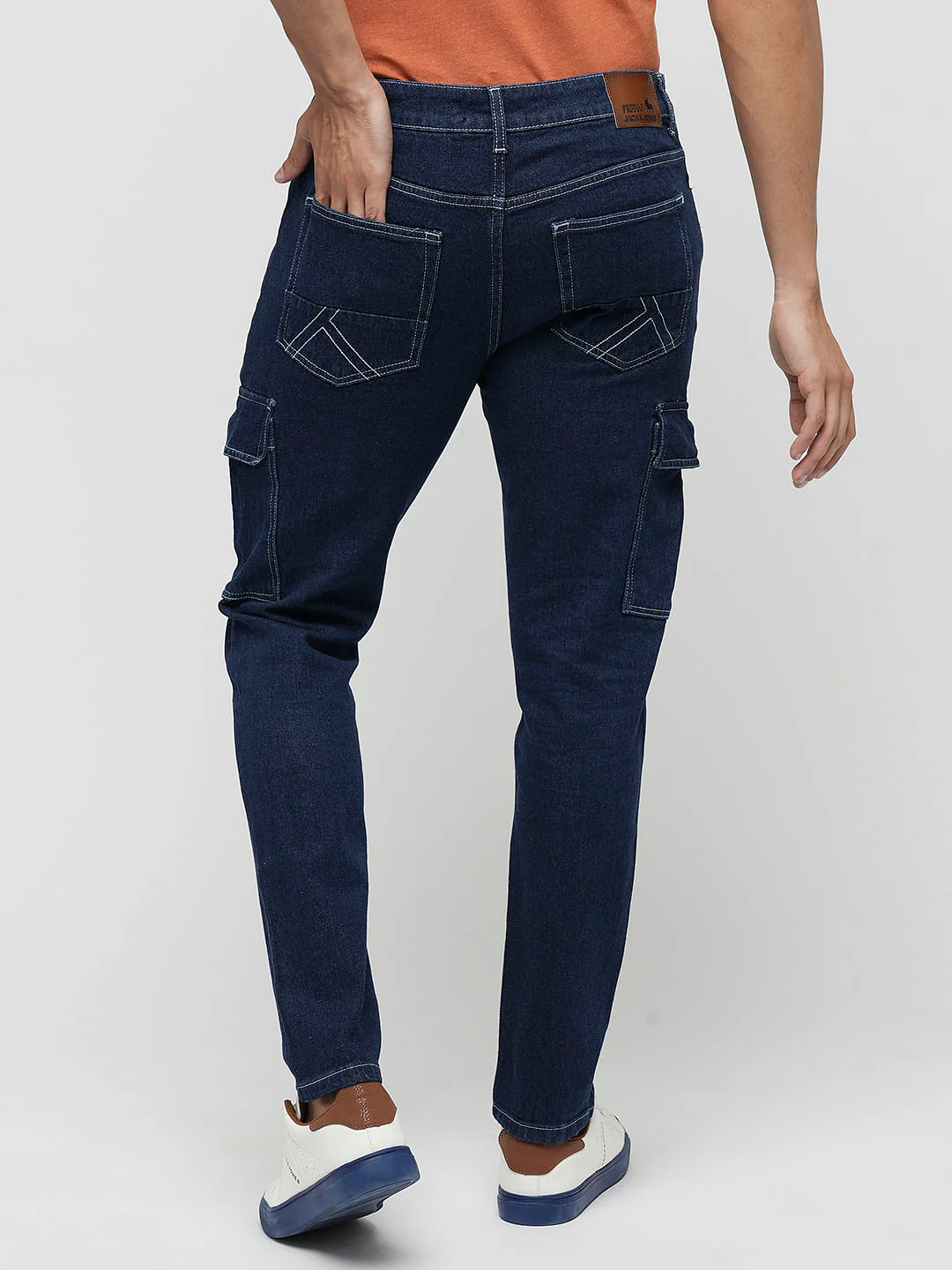 PRODUKT by JACK&JONES Dark Blue Pocket Detail Slim Jeans - Image 4