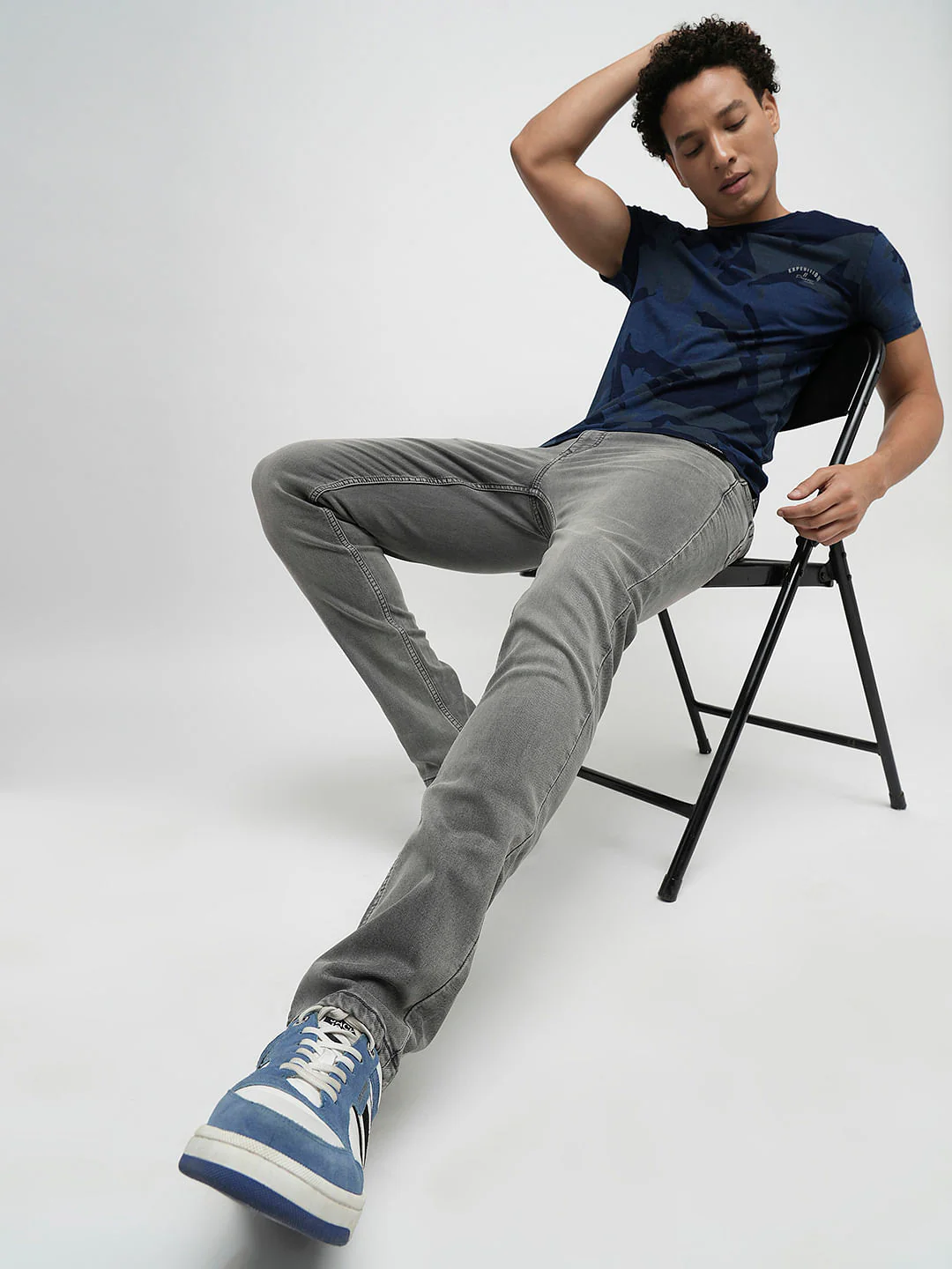 PRODUKT by JACK&JONES Light Grey Mid Rise Slim Jeans