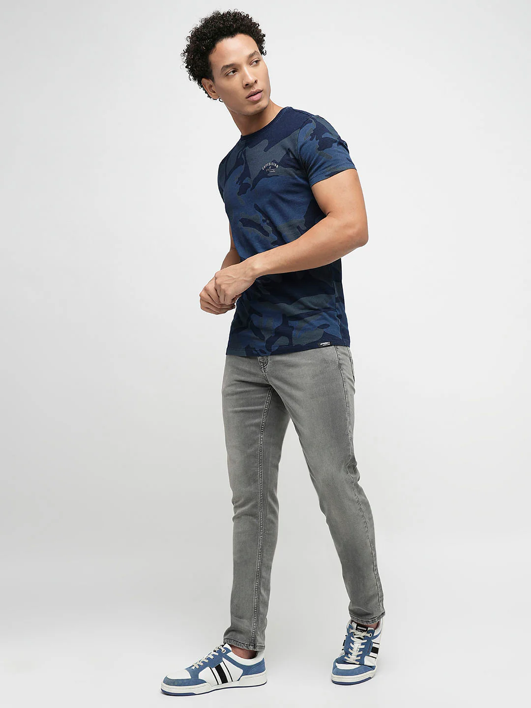 PRODUKT by JACK&JONES Light Grey Mid Rise Slim Jeans - Image 5
