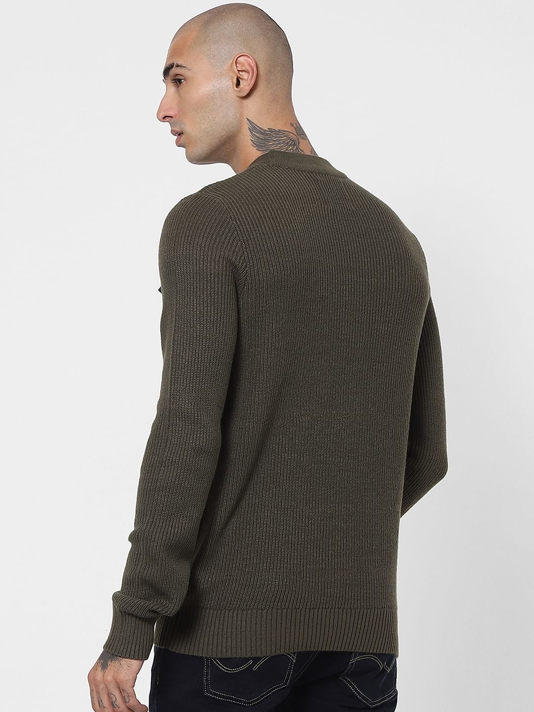 Green Patch Pocket Pullover - Image 4