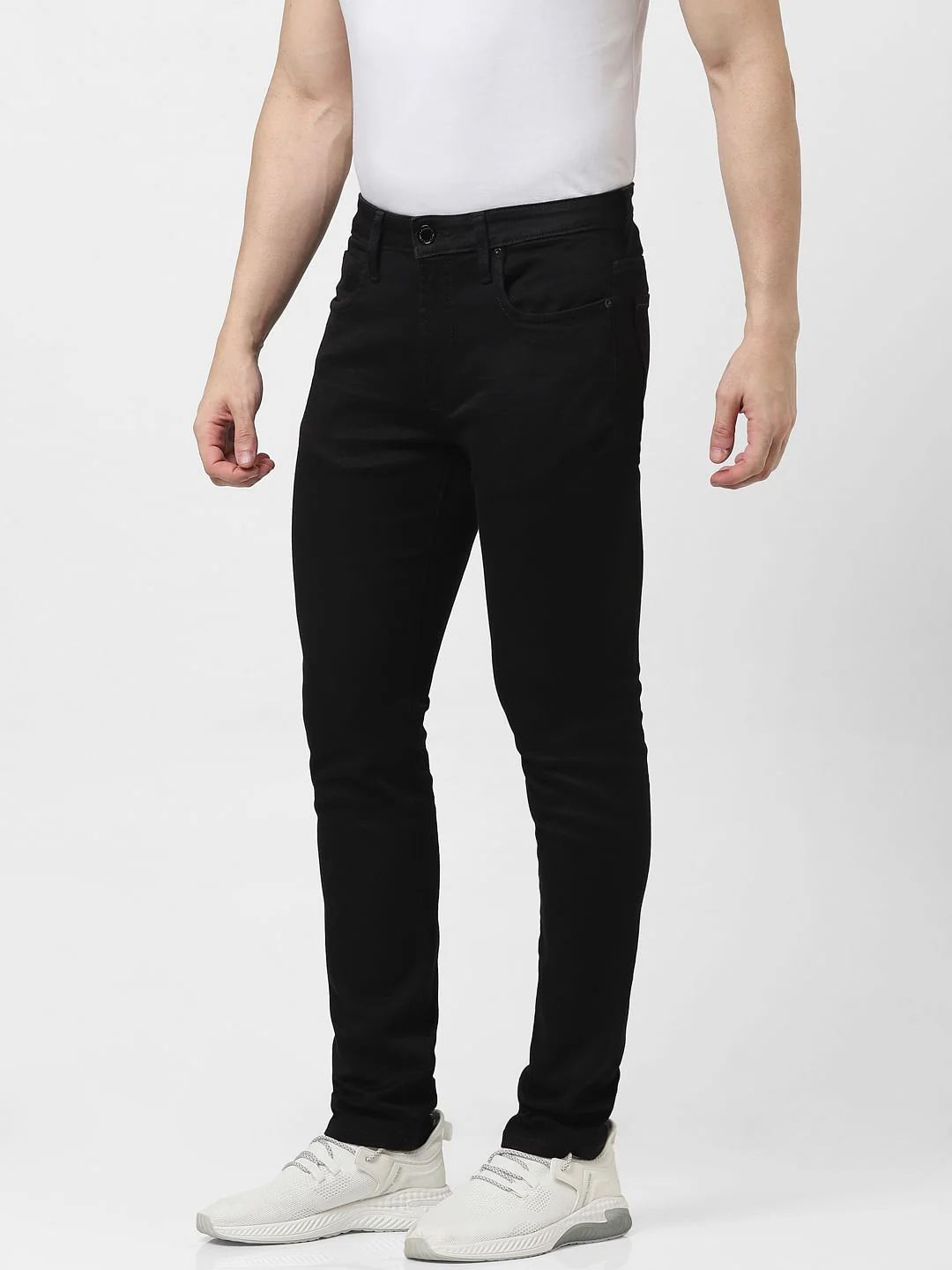 Black Low Rise Ben Skinny Jeans - Image 3