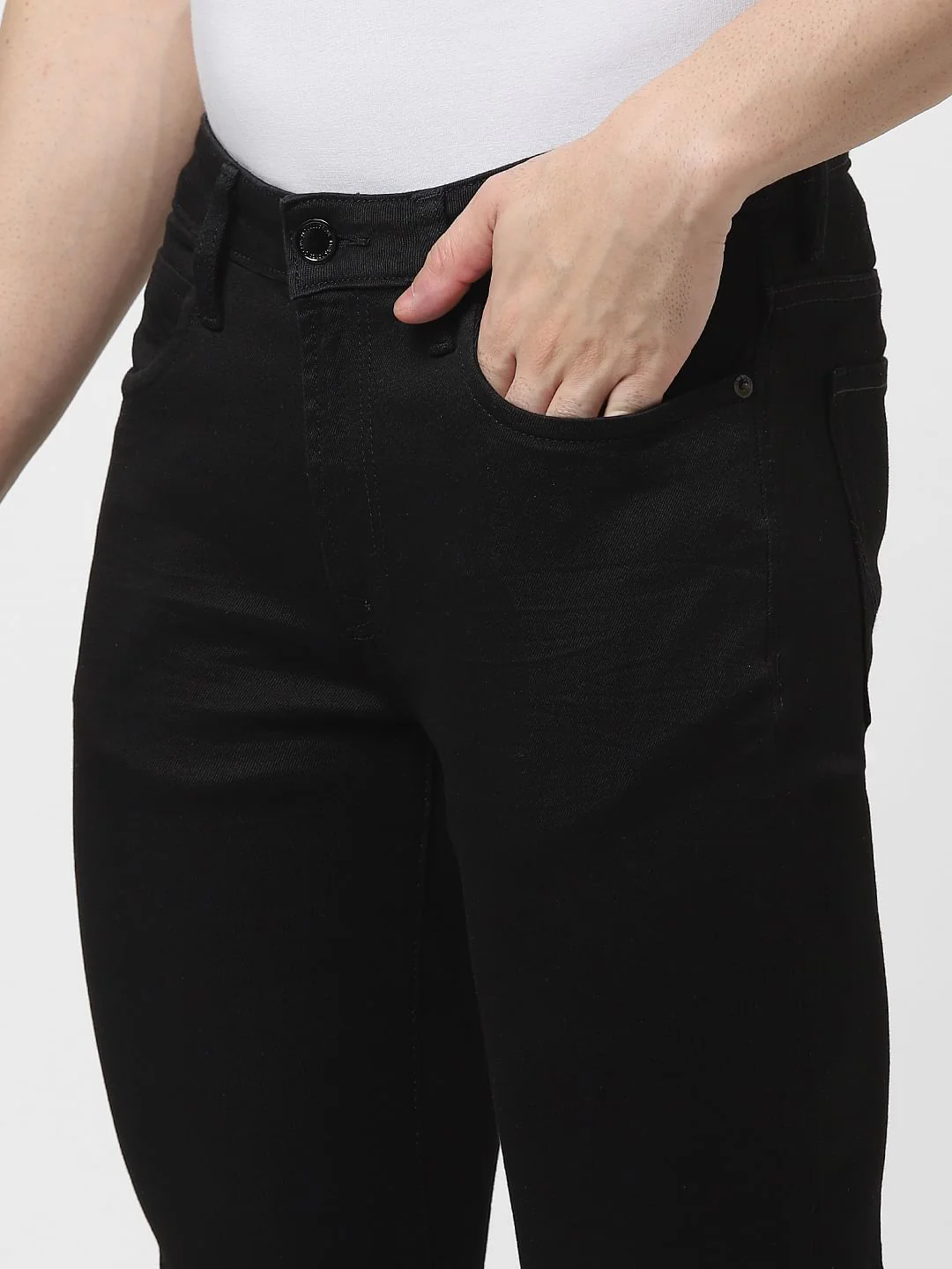 Black Low Rise Ben Skinny Jeans - Image 5