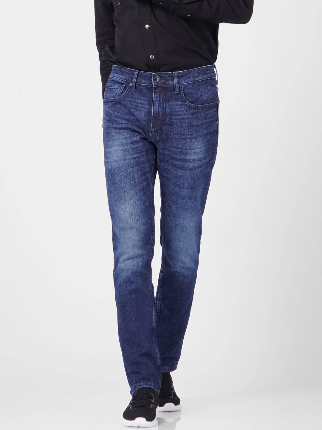Dark Blue Low Rise Glenn Slim Jeans - Image 2