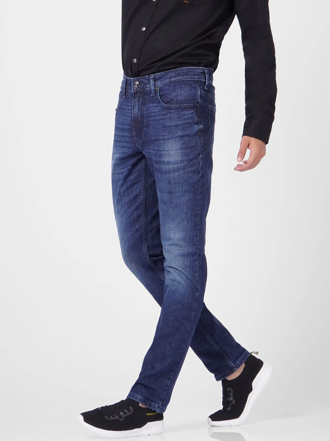Dark Blue Low Rise Glenn Slim Jeans - Image 3