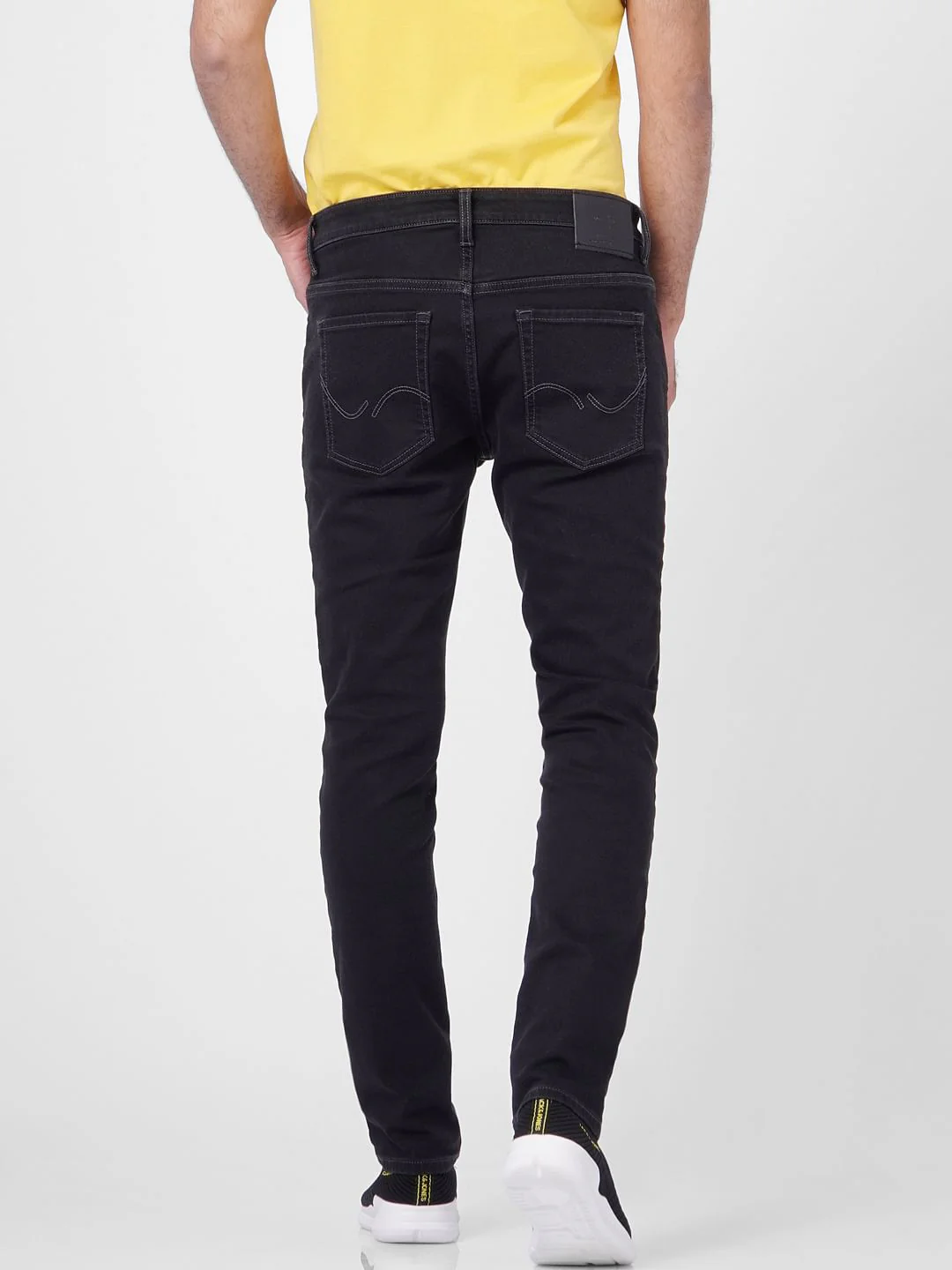 Black Low Rise Washed Ben Skinny Jeans - Image 4