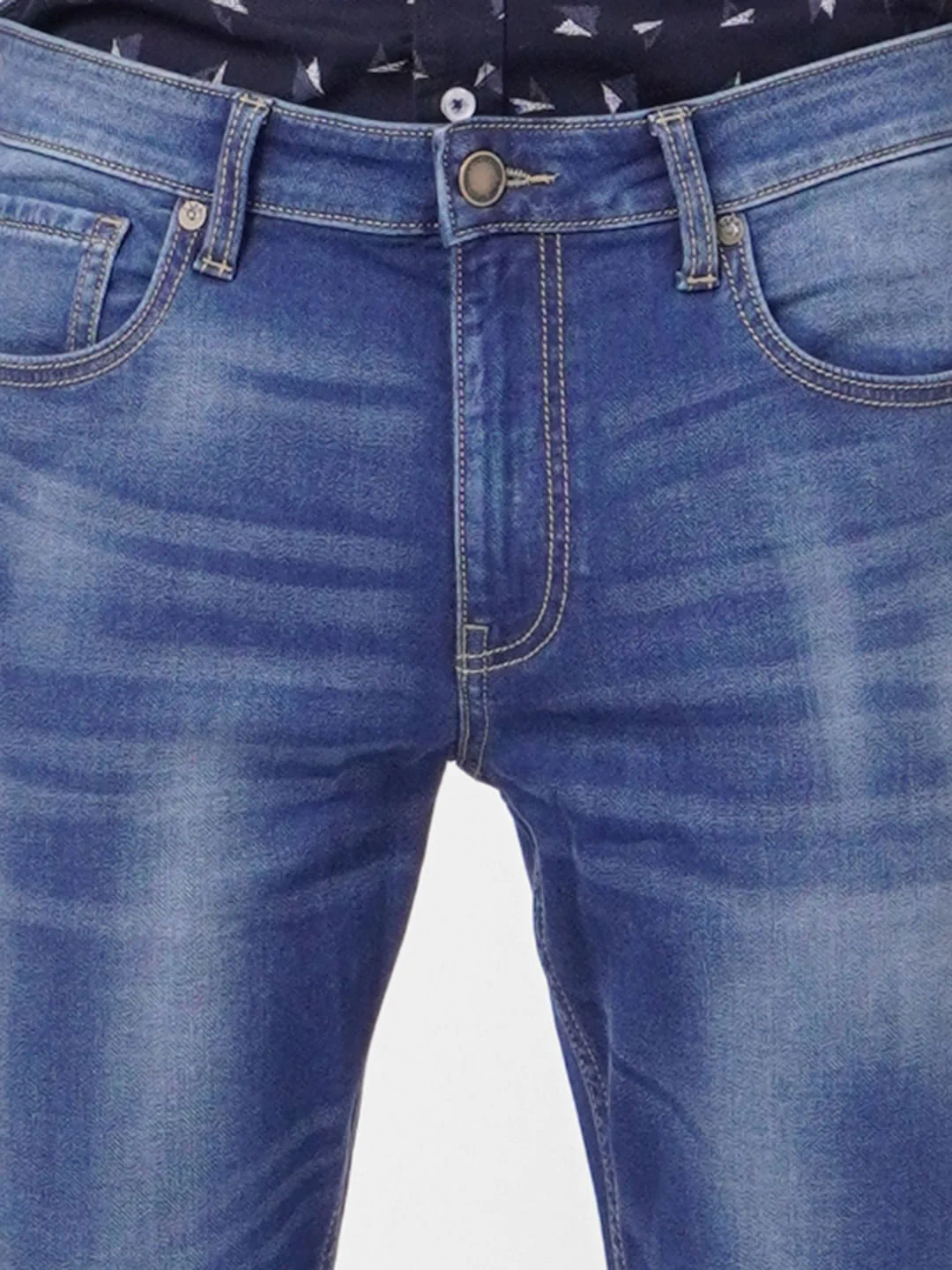 Dark Blue Low Rise Glenn Slim Jeans - Image 5