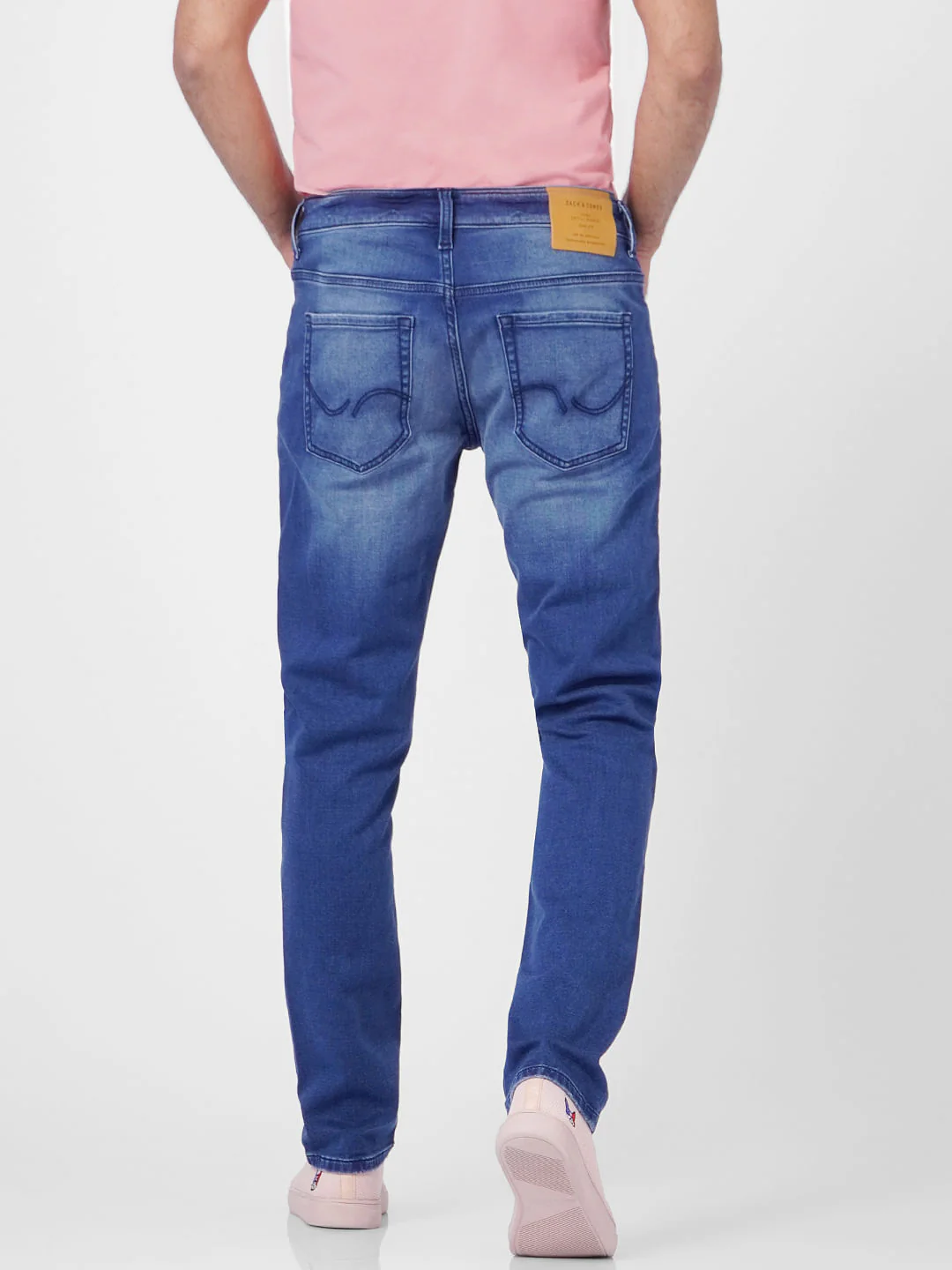 Blue Low Rise Distressed Ben Skinny Jeans - Image 4
