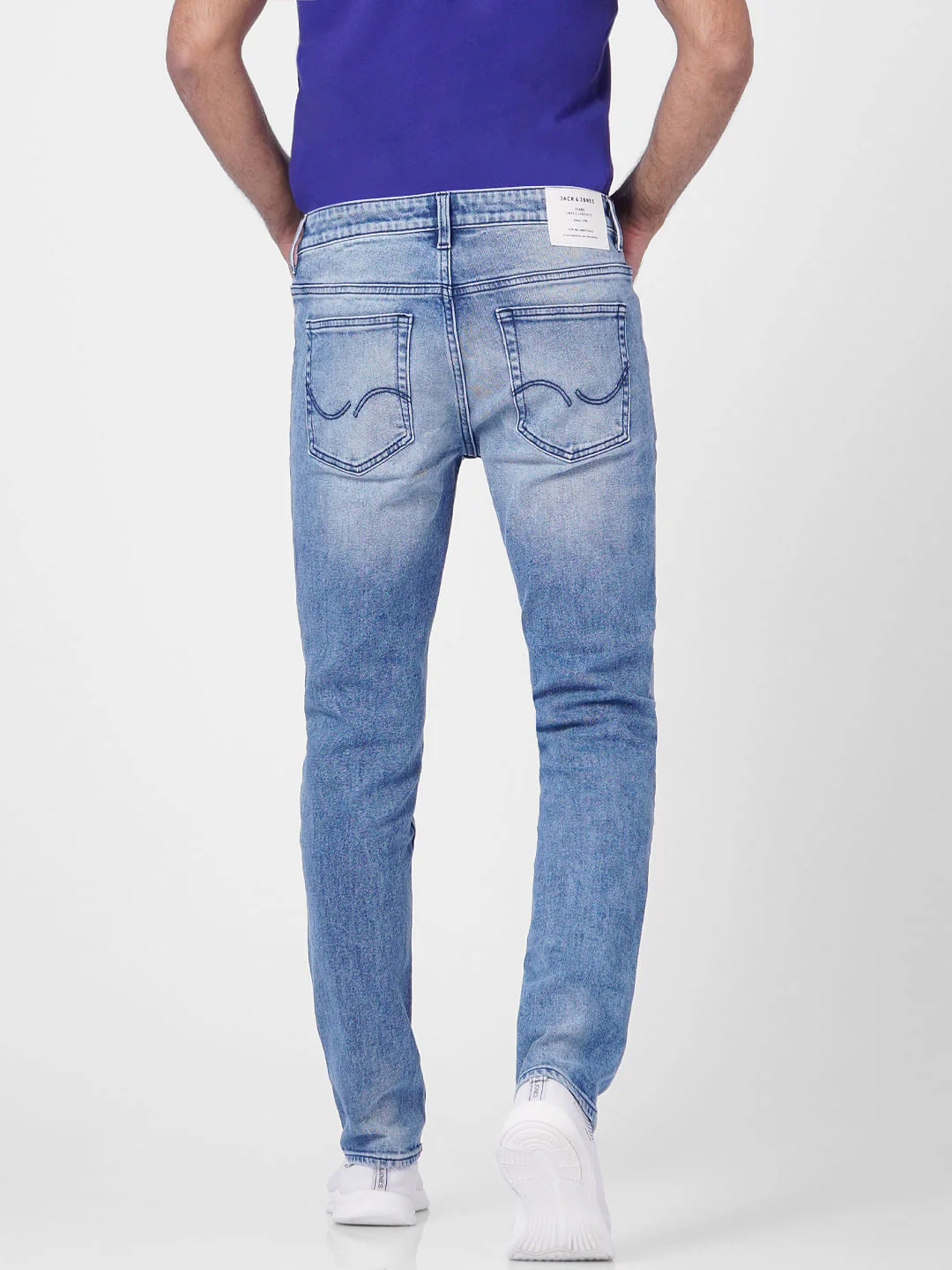 Light Blue Low Rise Ben Skinny Jeans - Image 4