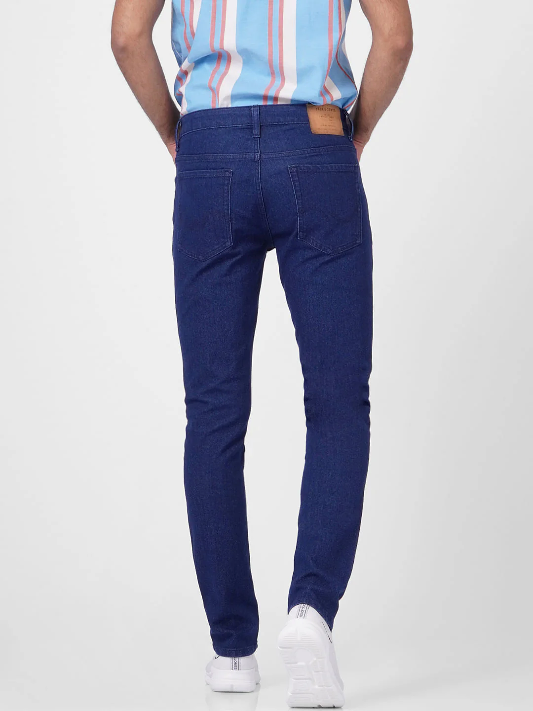 Dark Blue Low Rise Ben Skinny Jeans - Image 4