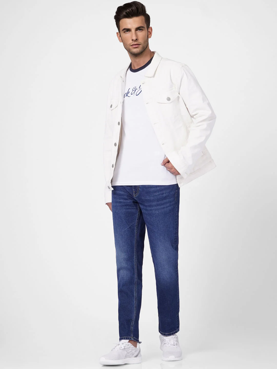 Blue Low Rise Glenn Slim Jeans