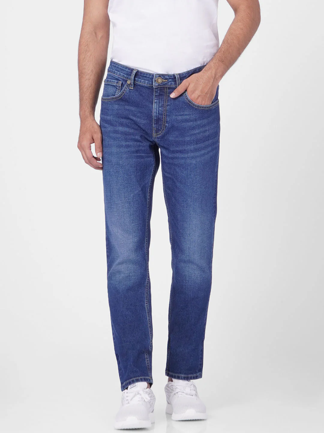 Blue Low Rise Glenn Slim Jeans - Image 2