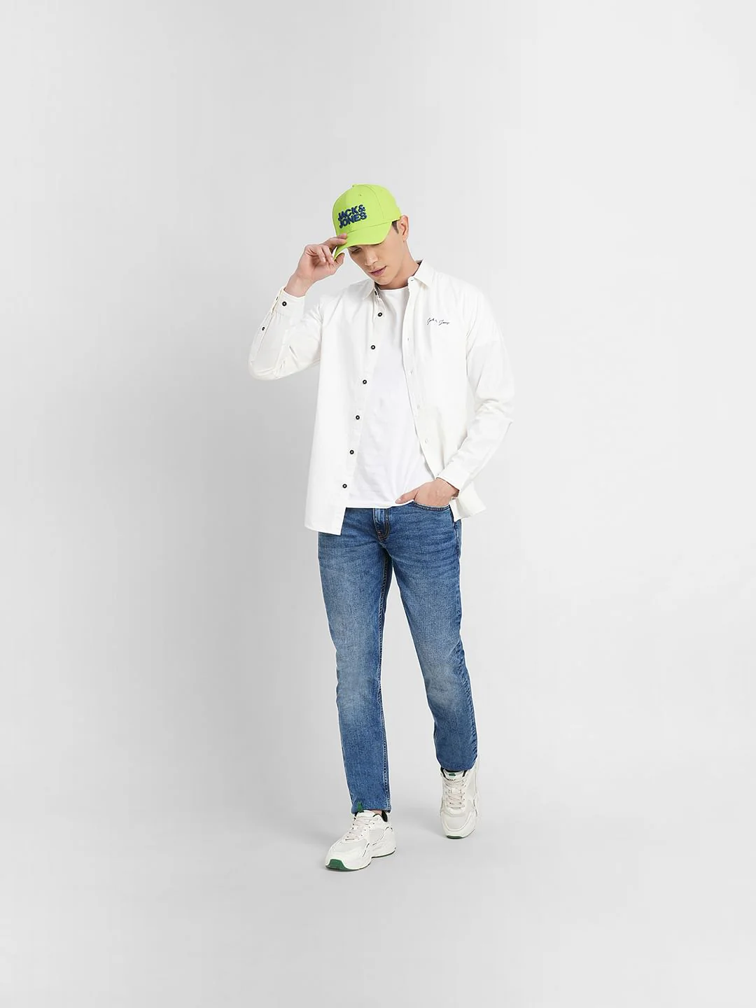 Blue Low Rise Washed Glenn Slim Jeans