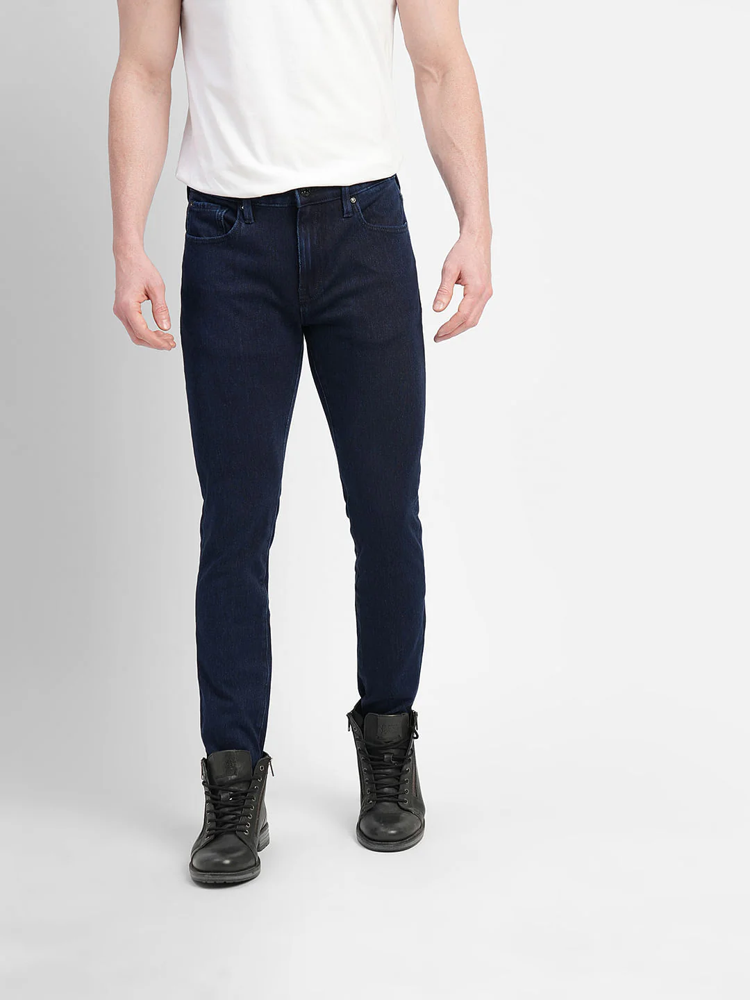Dark Blue Low Rise Ben Skinny Jeans - Image 2