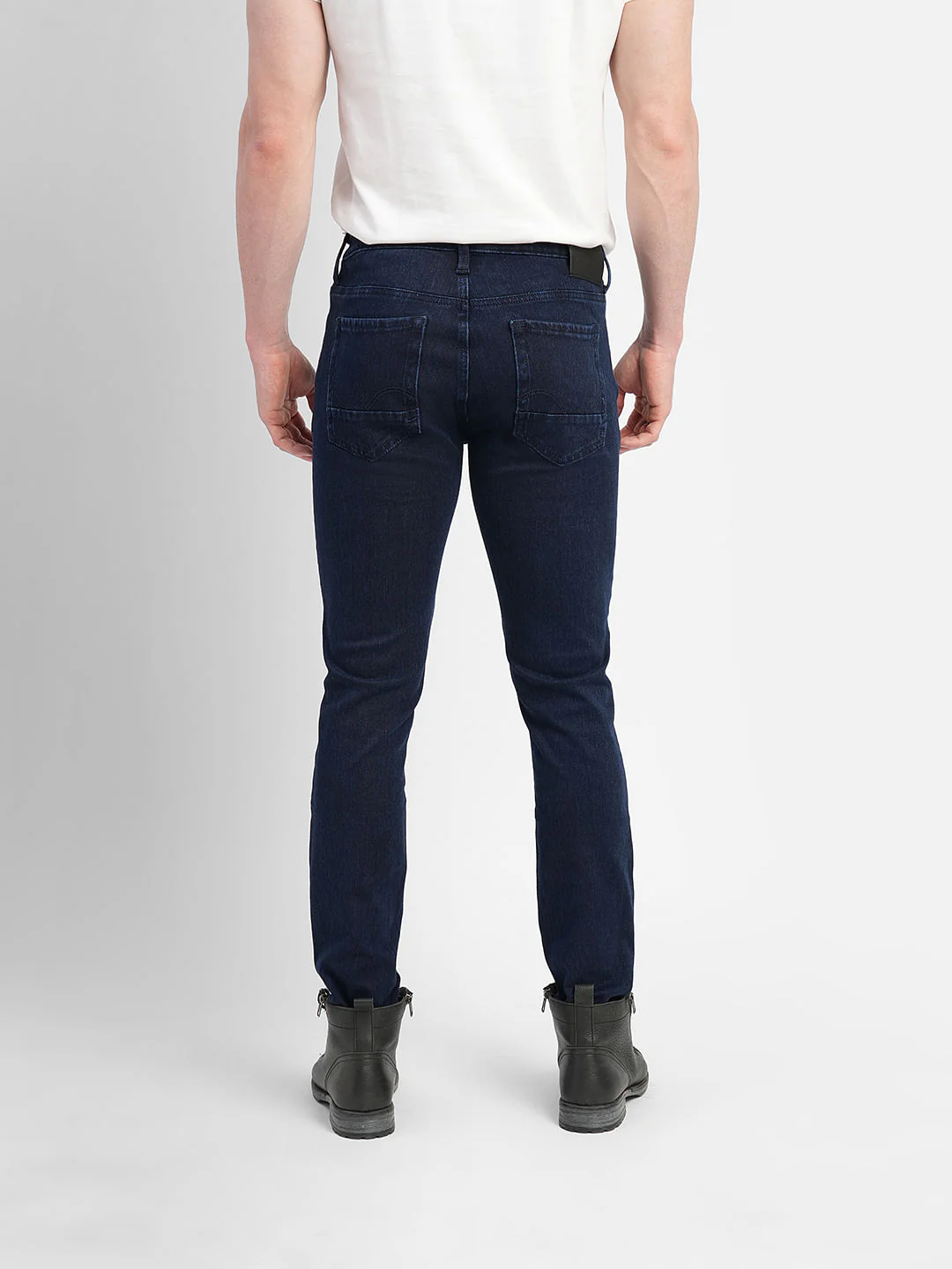 Dark Blue Low Rise Ben Skinny Jeans - Image 4