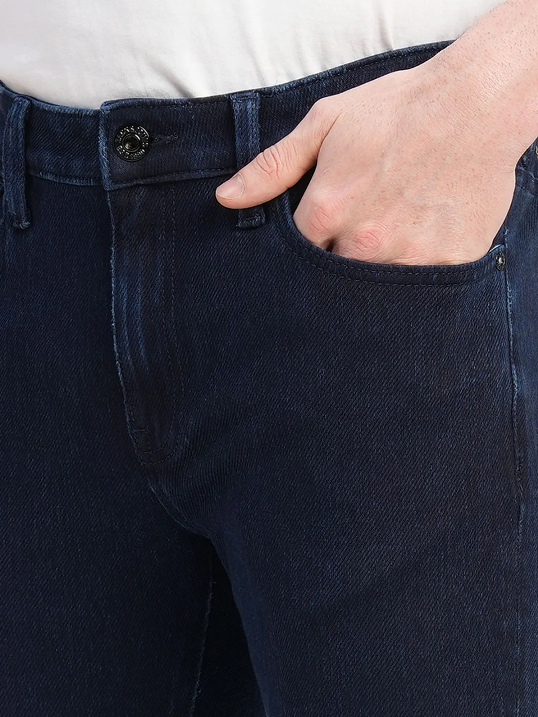 Dark Blue Low Rise Ben Skinny Jeans - Image 5