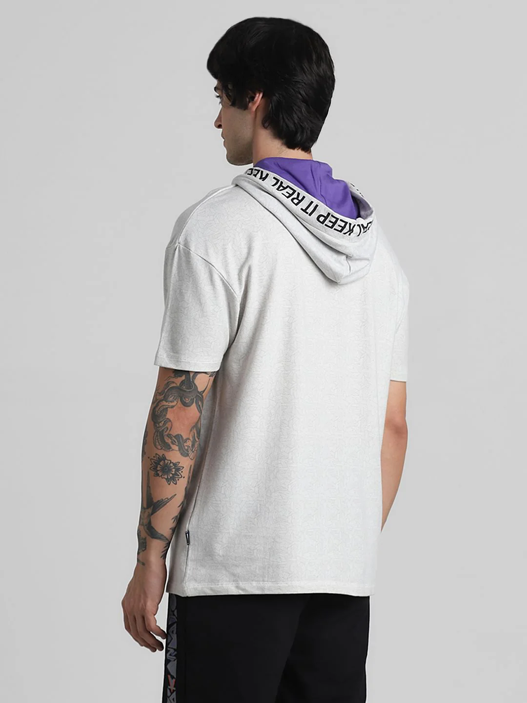 Jack&Jones X Black Panther White Printed OVERSIZED Sweatshirt - Image 4