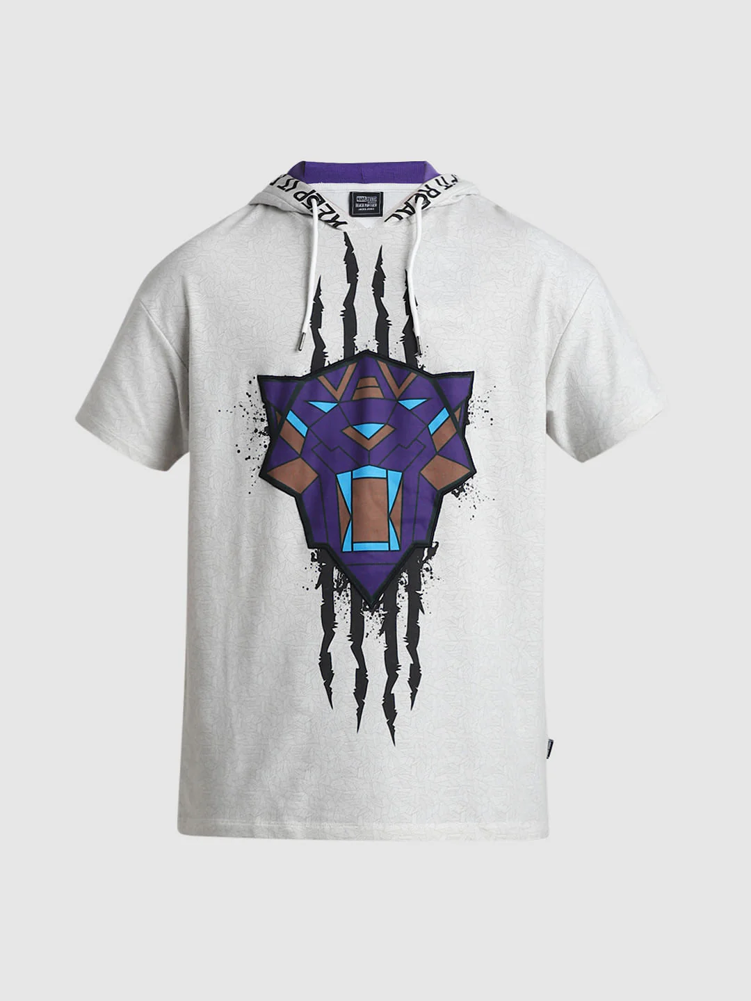 Jack&Jones X Black Panther White Printed OVERSIZED Sweatshirt - Image 7
