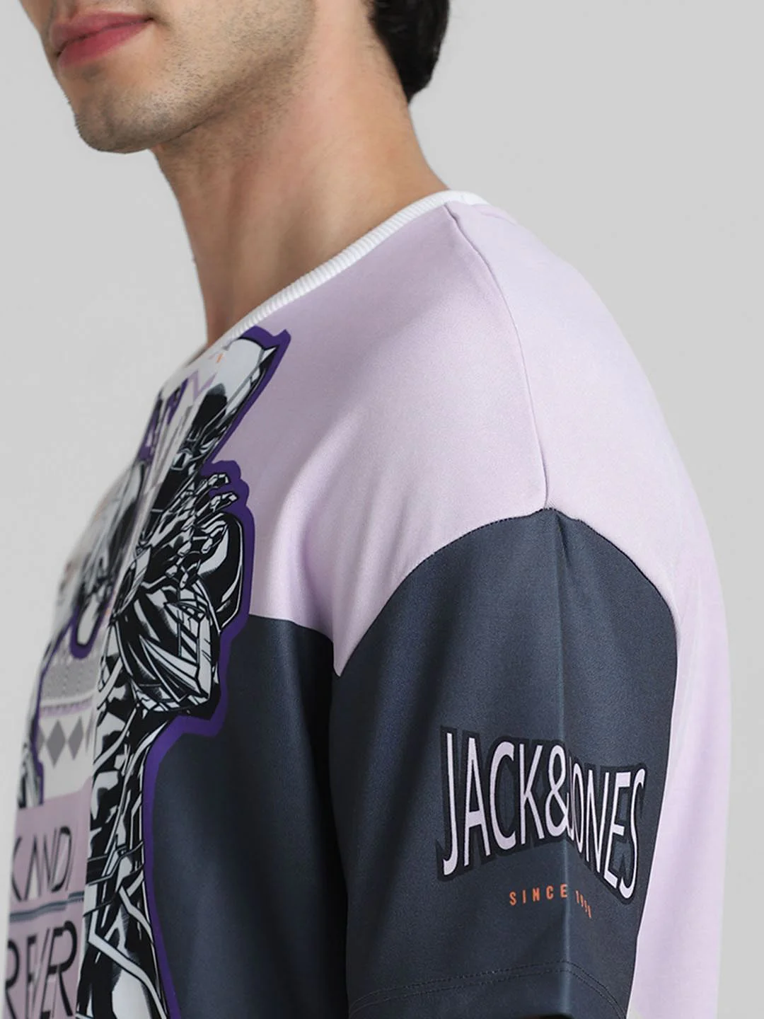 Jack&Jones X Black Panther Purple OVERSIZED Co-ord T-shirt - Image 6