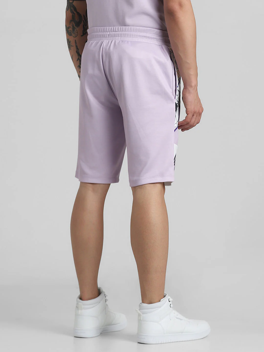 Jack&Jones X Black Panther Purple Mid Rise Co-ord Shorts - Image 3