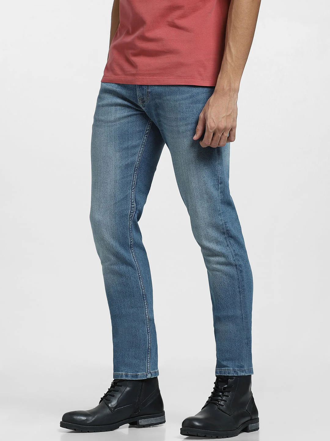 Blue Low Rise Glenn Slim Fit Jeans - Image 3