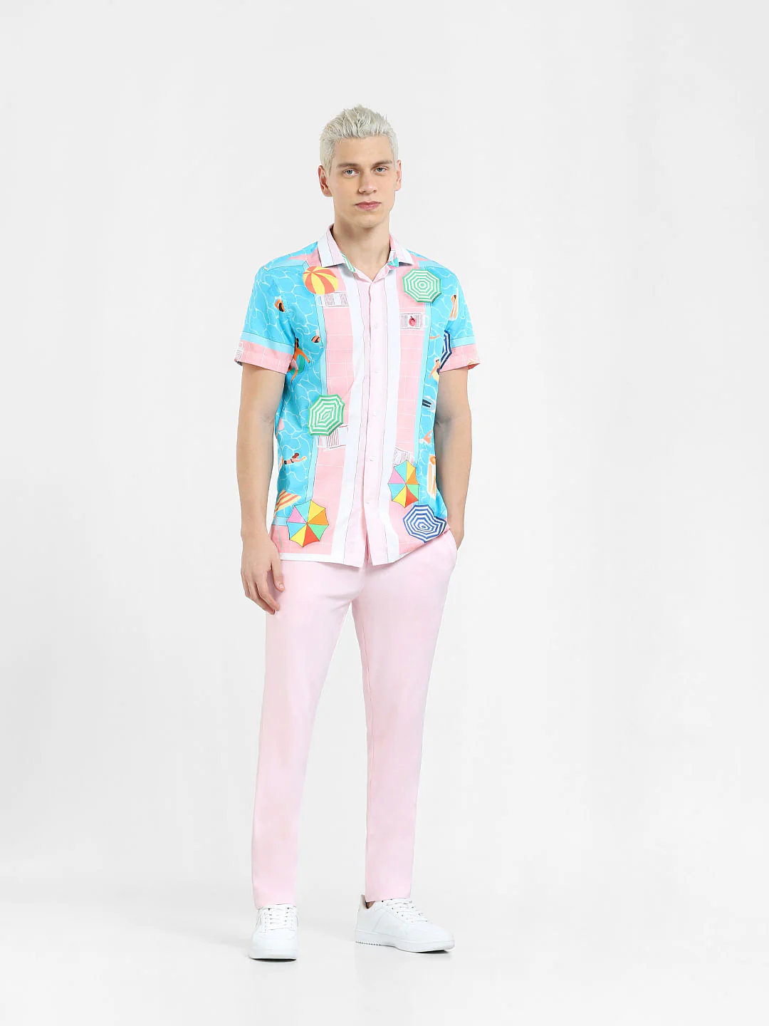 Pink Pool Party Print Shirt - Image 6