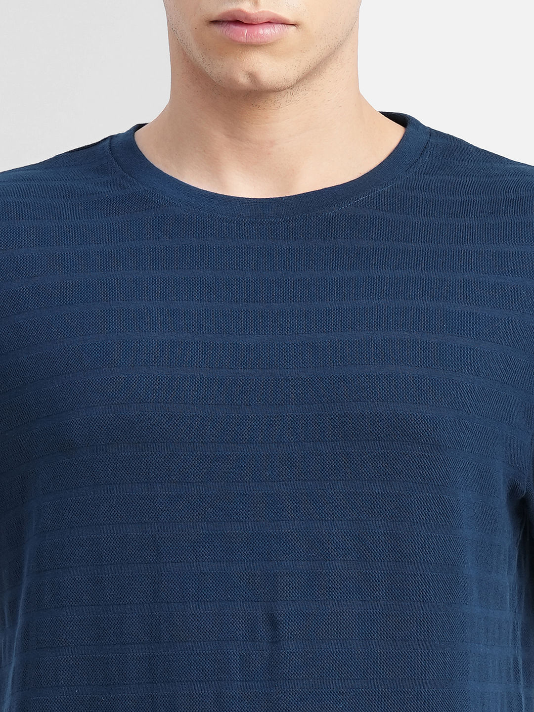 Blue Crew Neck T-shirt - Image 5